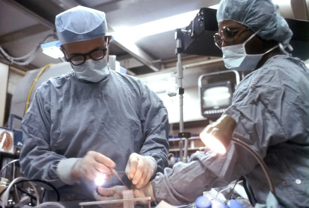 Exoscope camera positioned externally outside the sterile field
